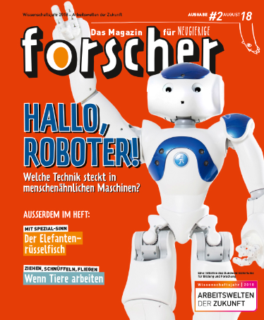 Hallo Roboter! - Cover der Ausgabe  02_2018